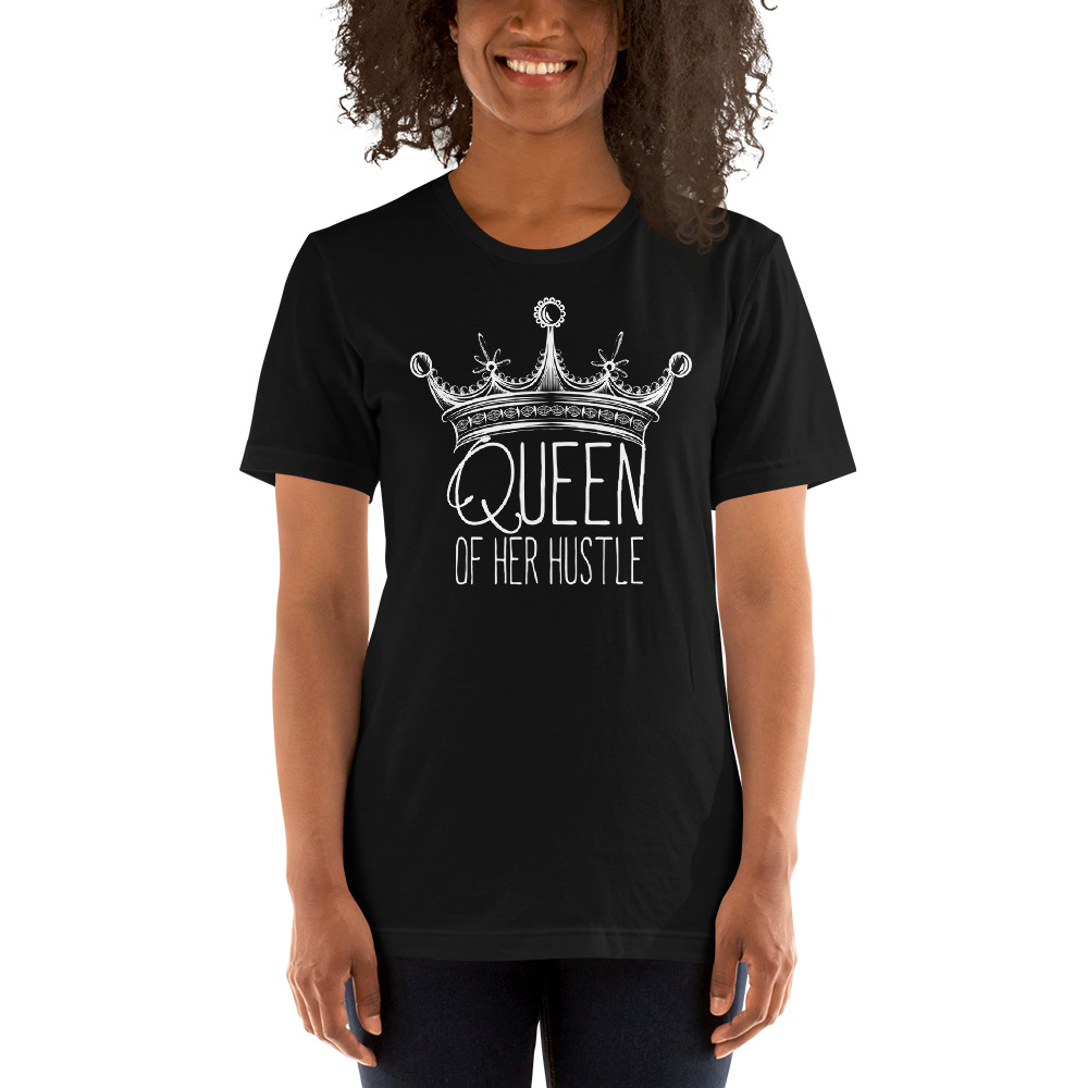 Queen of Her Hustle Brand T-Shirt (Black) - Queen of Her Hustle